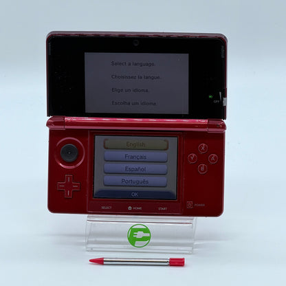 Nintendo 3DS Handheld Game Console CTR-001 Metallic Red