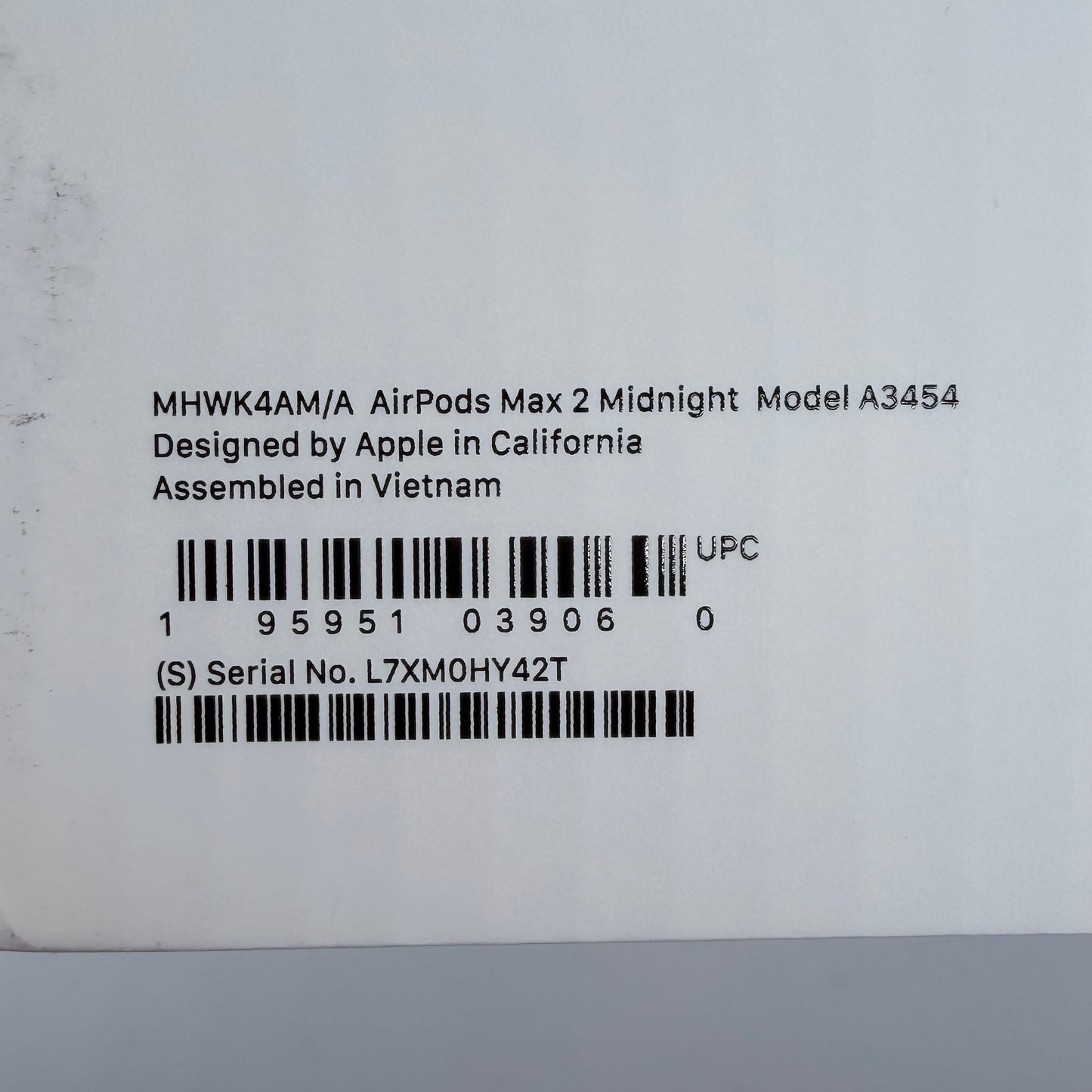 New Apple AirPods Max 2 Wireless Over-Ear Headphones Midnight MHWK4AM/A